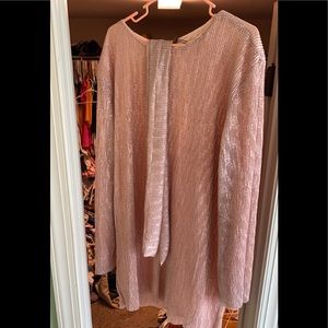 ASOS pink sequen dress with belt